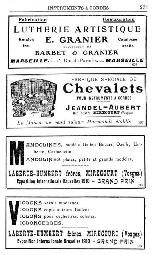 Annuaire de la musique de 1913. page 231.