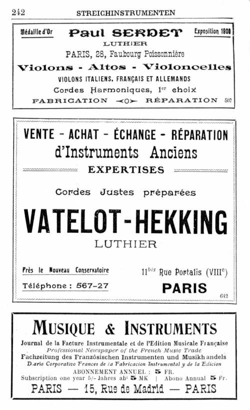 Annuaire de la musique de 1913. page 242.