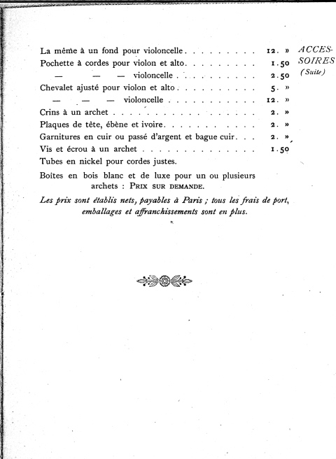 Catalogue et tarif Caressa & Français à Paris.