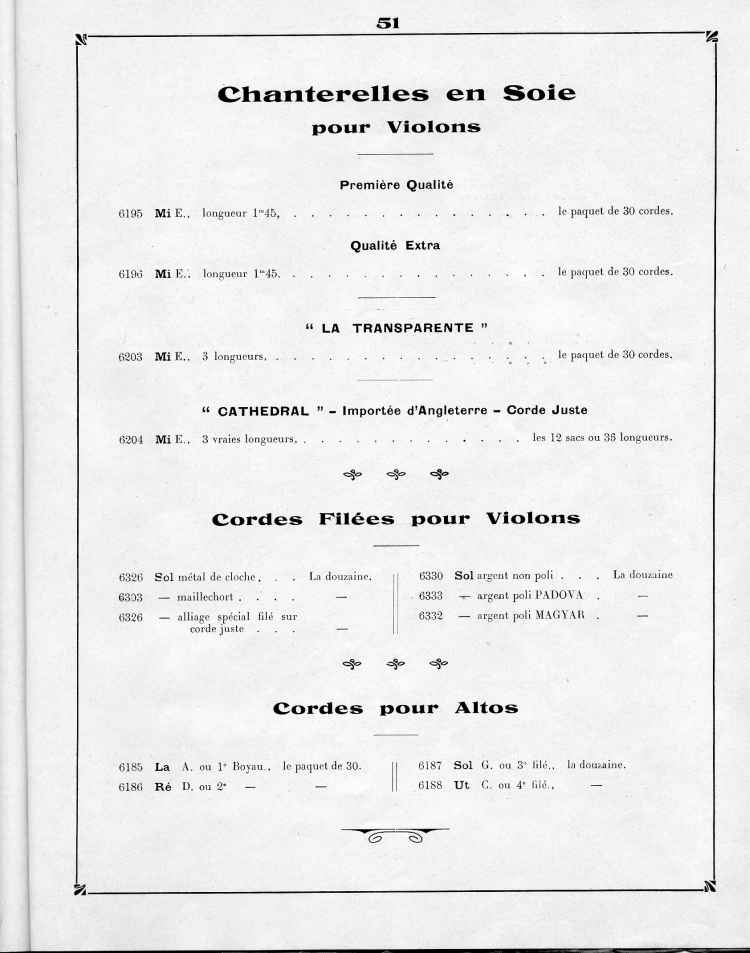 Catalogue de le maison de lutherie Laberte et Magni, 1915.