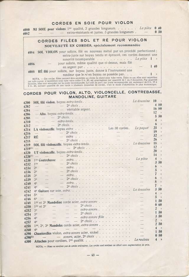 Catalogue Collin-Mzin de 1912.