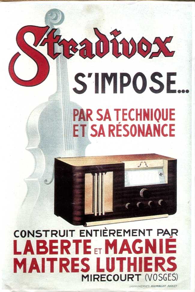 Publicit Laberte. Le Stradivox.
