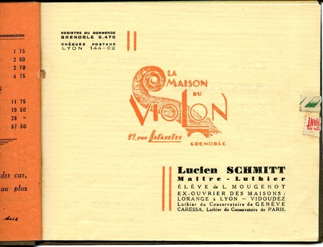 Schmitt Lucien deuxime catalogue avec prix