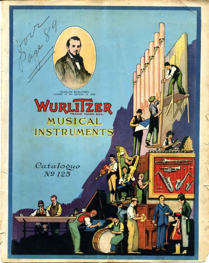 Catalogue Wurltizer 1922. Amde Dieudonn.